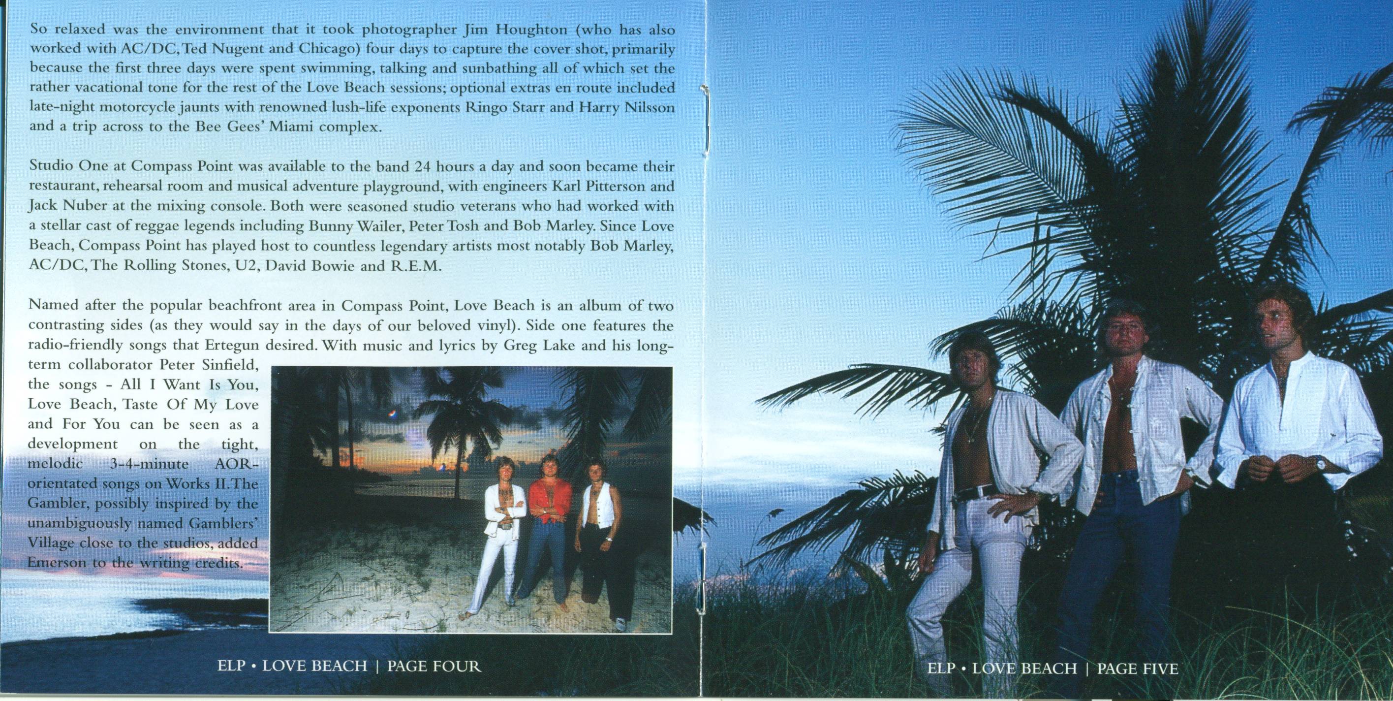 Emerson, Lake and Palmer Love Beach [Booklet03 fr]